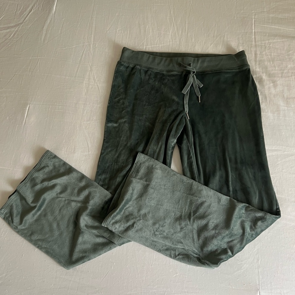 Green Velour Pants